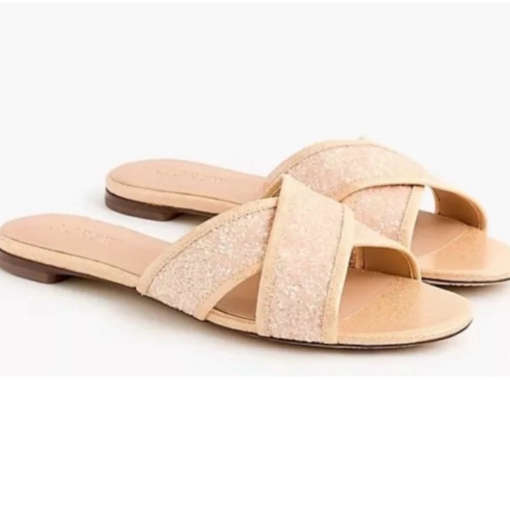 J Crew Sandals Cora Criss Cross Flats Size 12